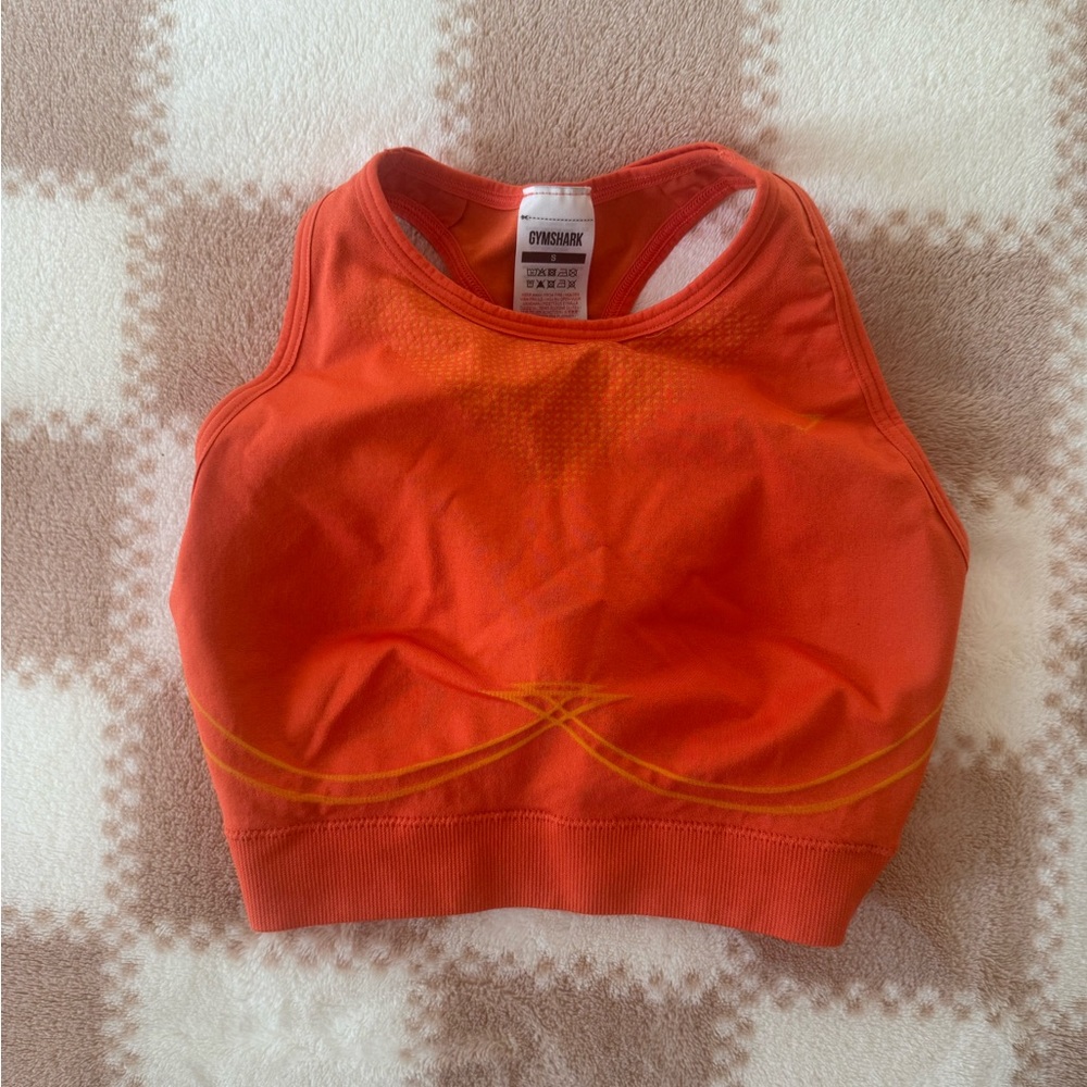 Gymshark Bright Orange Activewear Top